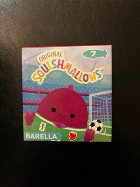 Squishmallows Barella Plush - Magenta & Green Soccer Design
